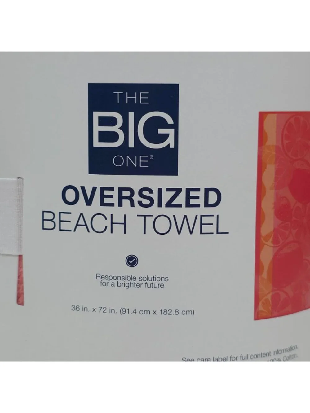 The Big One Oversized Citrus Beach Towel 36